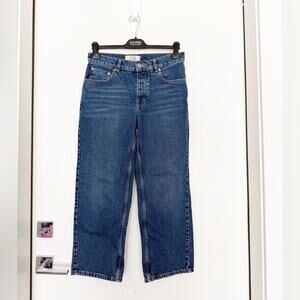 Free People We The Free Straight Leg Cropped Jeans